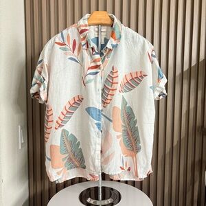 Cynthia Rowley Linen Button-Up Shirt – Size S